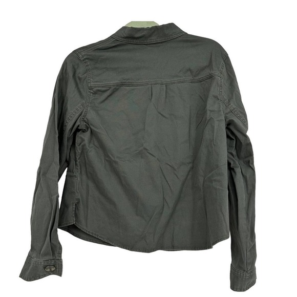 CABI Olive Green Utility Miltary Jacket Fall Staple Size M - Picture 3 of 6